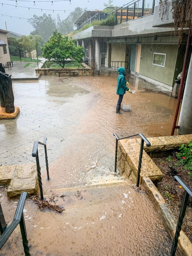 Adams Patio Flooding