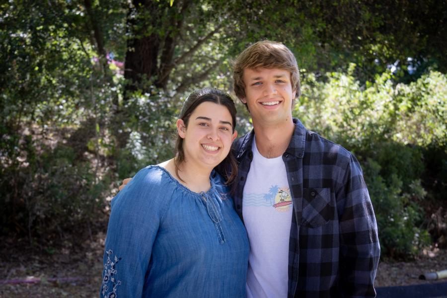 David K. Winter awardees Rachel Todd of Nipomo and Levi Wicks of Huntington Beach