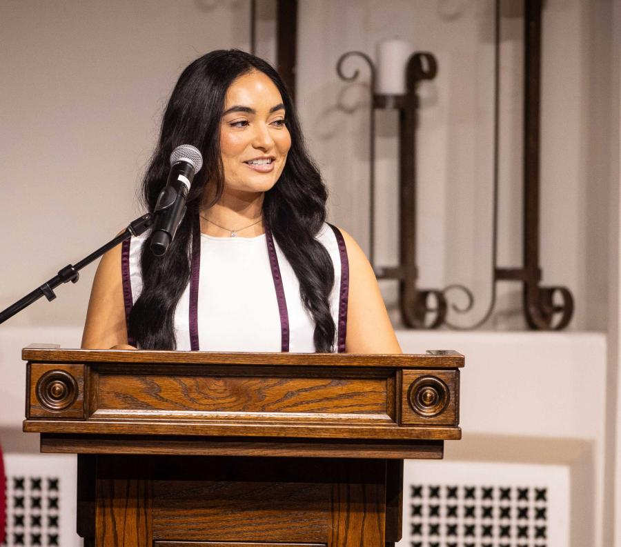Rosalba Barbosa, student speaker