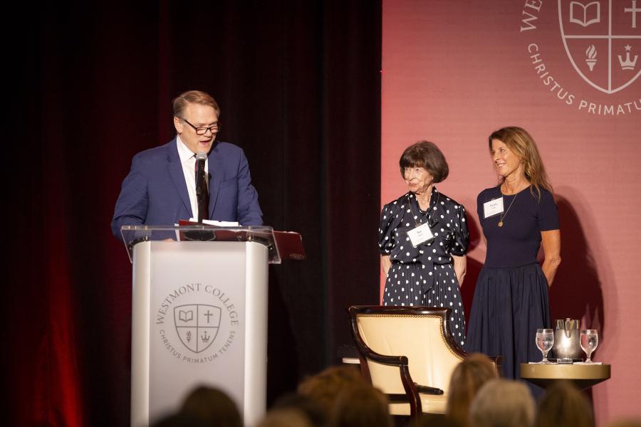 Gayle D. Beebe with Sue Birch and Yvette Birch Giller