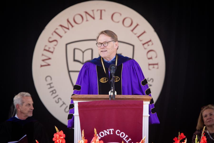 President Gayle D. Beebe at Commencement 2022
