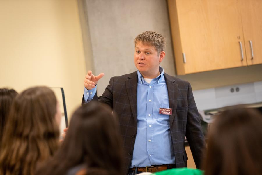 Dr. Ben Carlson teaching students.