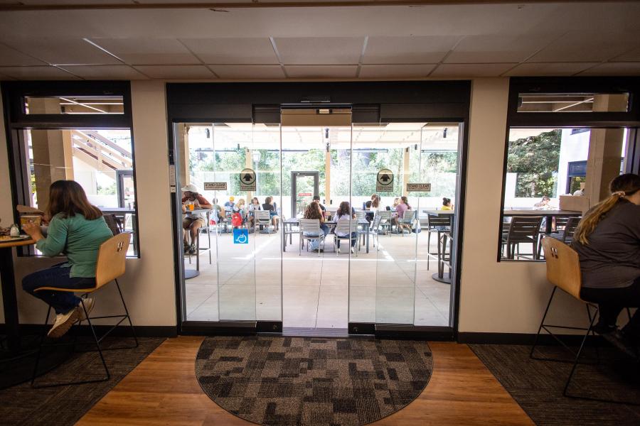 Automatic Doors to the Patio