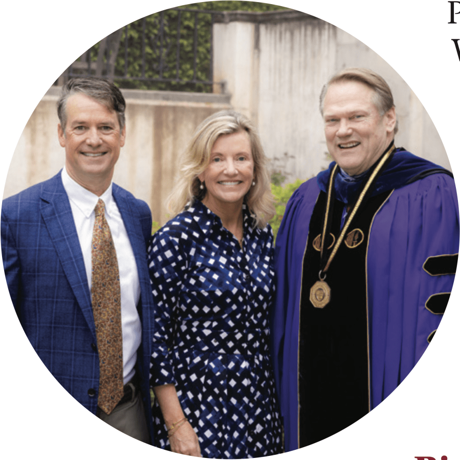 Gayle D. Beebe, President with Palmer Jr. and Susan Jackson