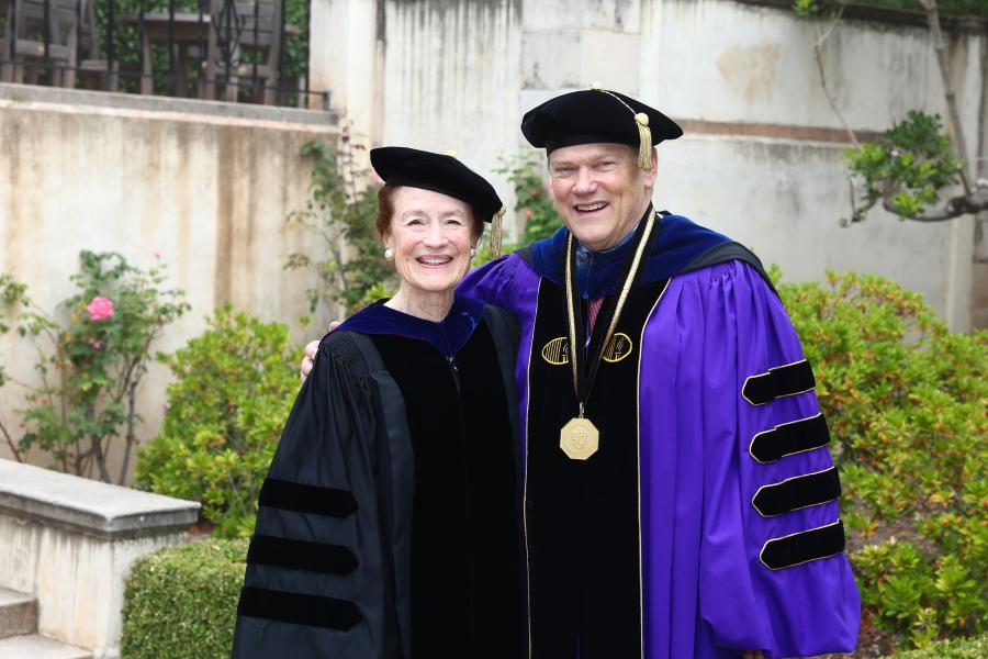 Henrietta Fore and President Gayle D. Beebe