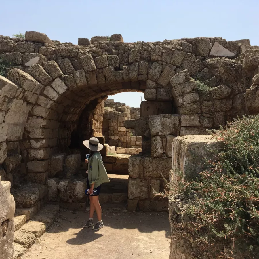 Roman ruins in Caesarea (photo by Erin Hardin)