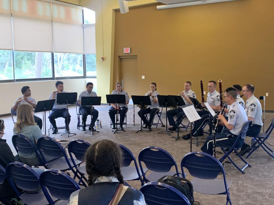 The United States Air Force Band of the Golden West Winds woodwind dectet