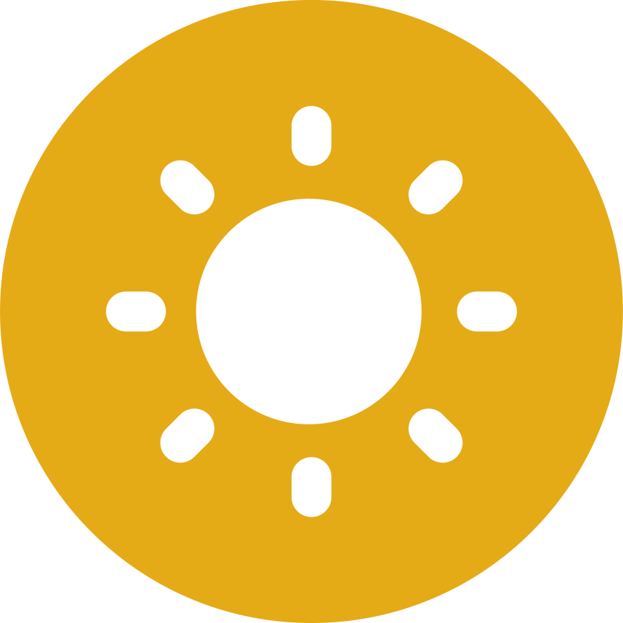 Sun Icon Yellow