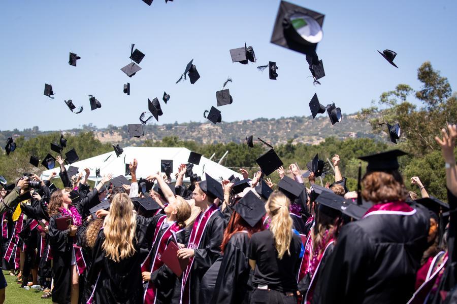 Westmont Class of 2022 Mortarboard Toss