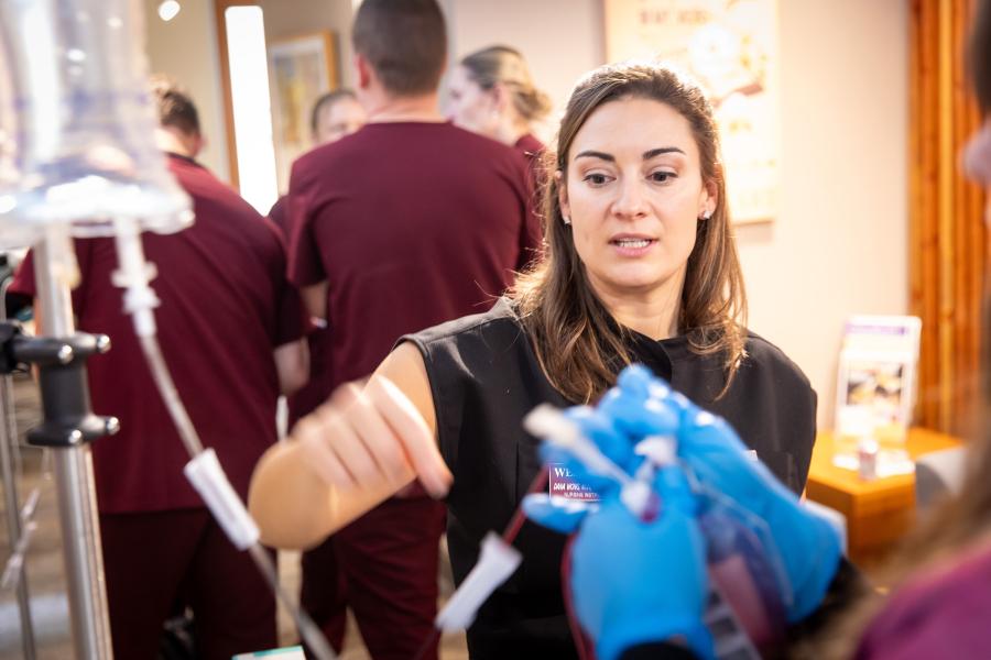 Nursing Students Learn about IVs