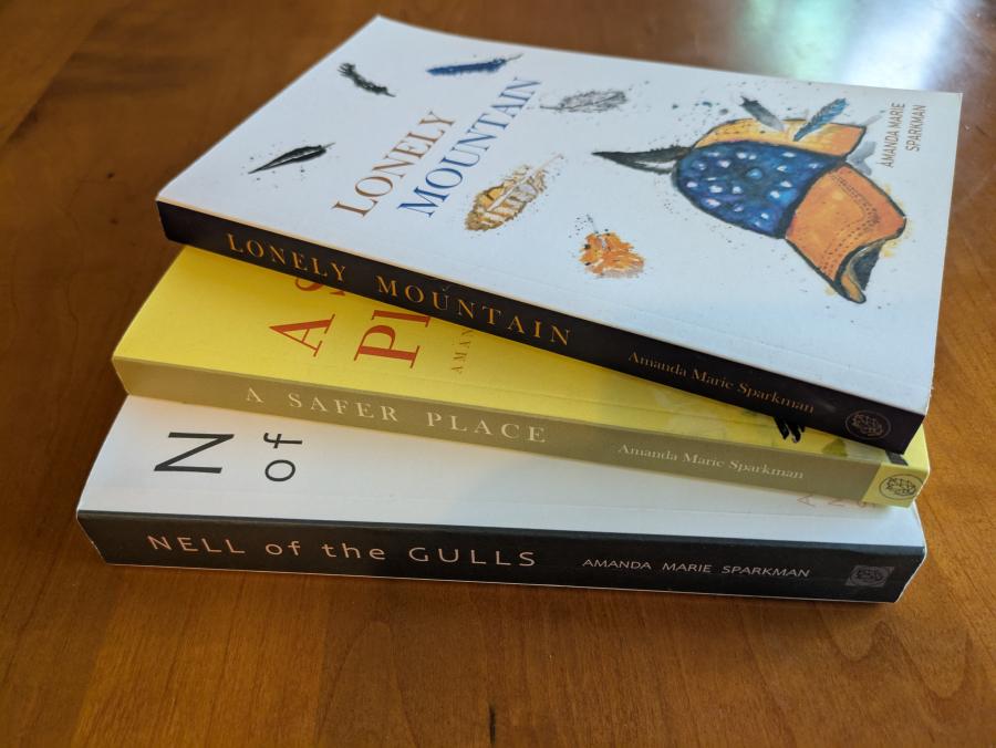 Sparkman's novels: “Lonely Mountain,” “A Safer Place” and “Nell of the Gulls” 