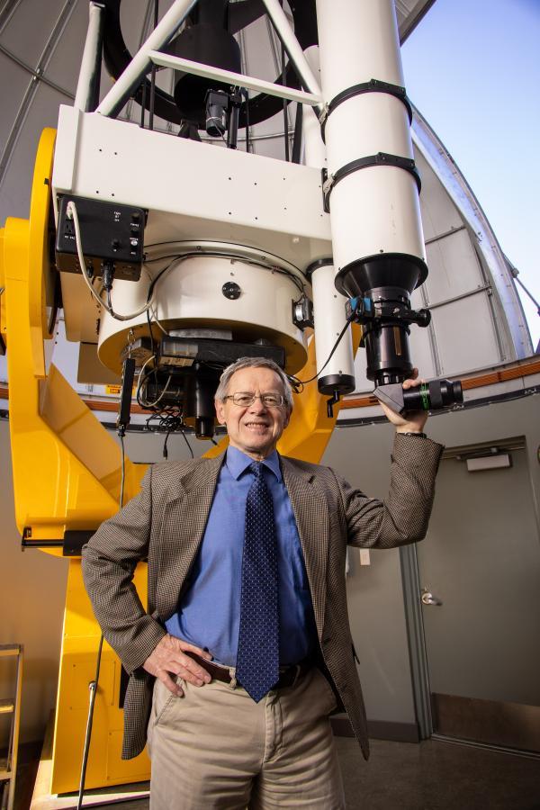 Dr. Michael Sommermann at the Westmont Observatory