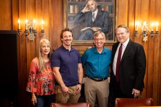 Signing event for endowed chair.