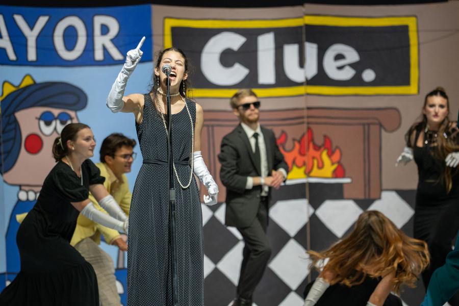 Senior theater arts major Rory Nguyen stole the show for Off Campus (photo by Collin Jackson)