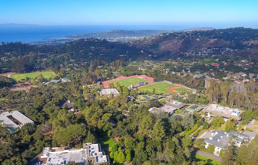 Westmont Campus from Above with Ocean views