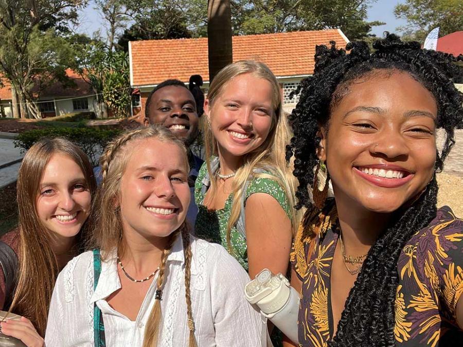 Students at Uganda Christian University