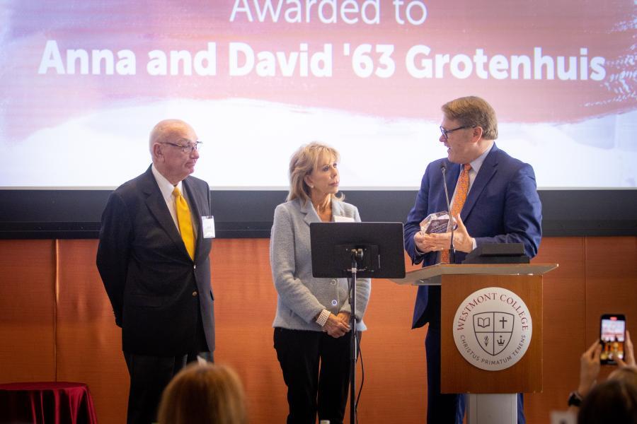 David and Anna Grotenhuis with Gayle D. Beebe