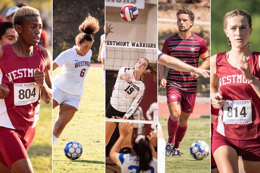 Westmont athletics sports collage.