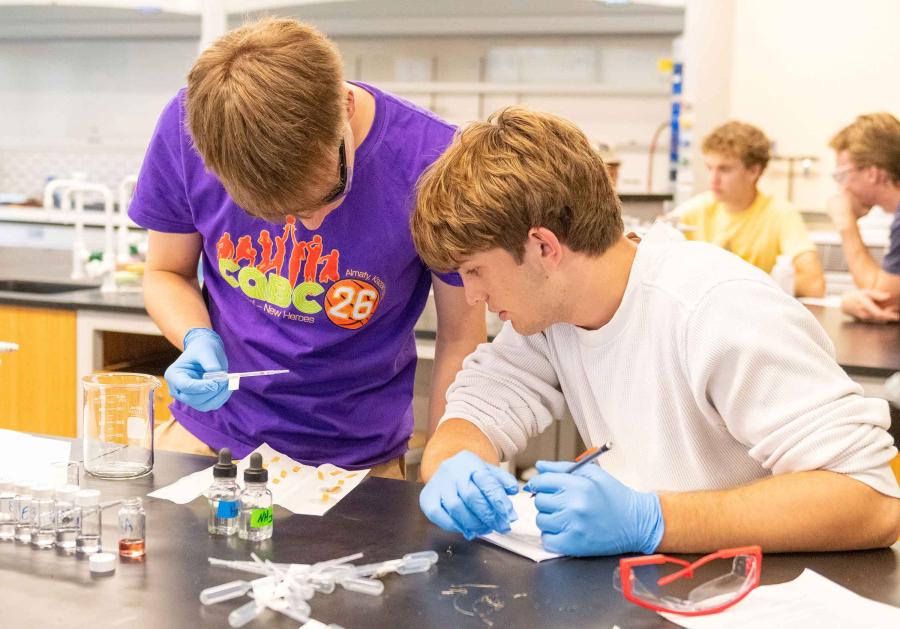 chemistry students