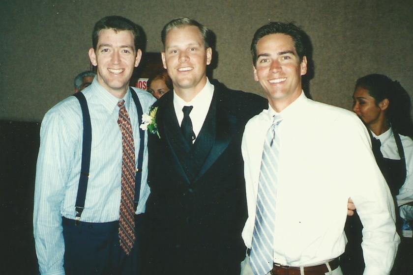 Left to right: Joe Ellett '97, Erik Ellefsen '97, Chris Kurz '97