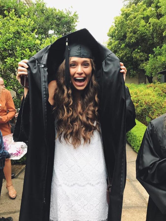 Jenna Justman in graduation attire